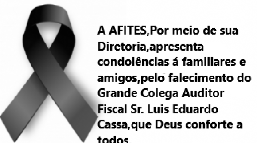 Condolências Luis Eduardo Cassa